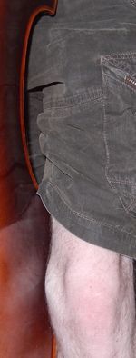 Knee Placement for Holding the Double Bass