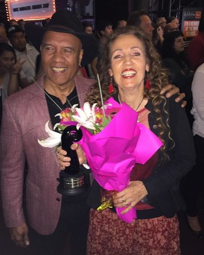 Julie and Opetaia Foai at the MMF awards night