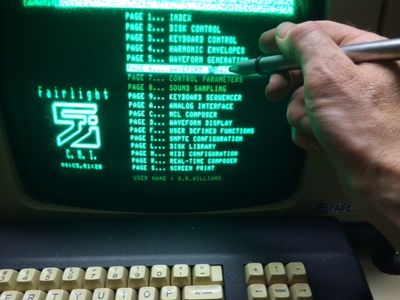 Fairlight Lightpen In Operation