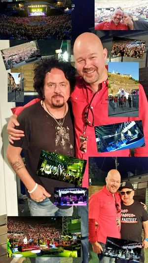Steve Lukather and Terje Eide in Vienne, France.
