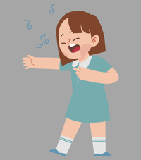 Girl singing