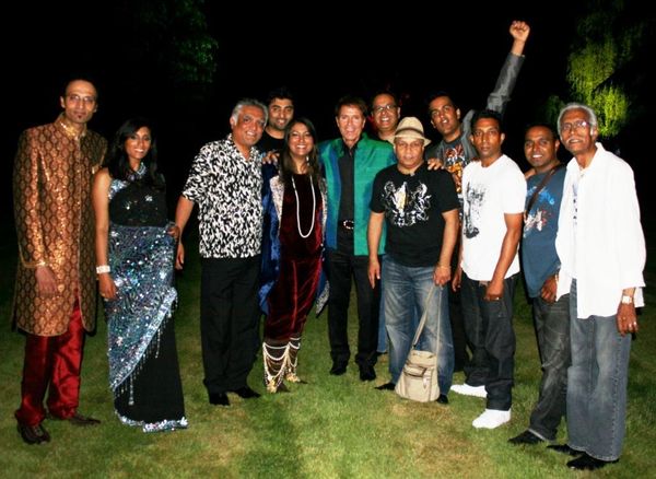 With Sir Cliff Richard after performance in London