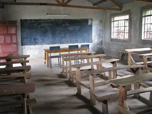 A classroom at New Beginnings Children's Center in western Kenya